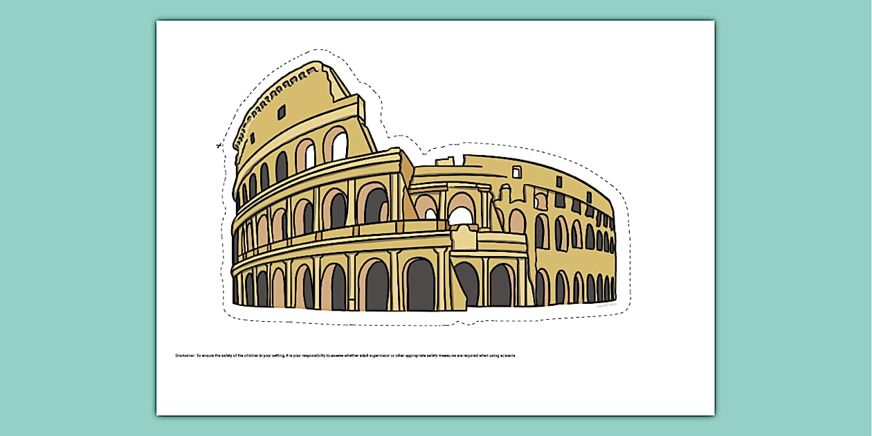 Rome Emoticon Cut-Out (teacher made) - Twinkl