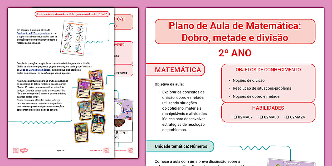 FREE! - Plano de aula 2º ano (teacher made) - Twinkl