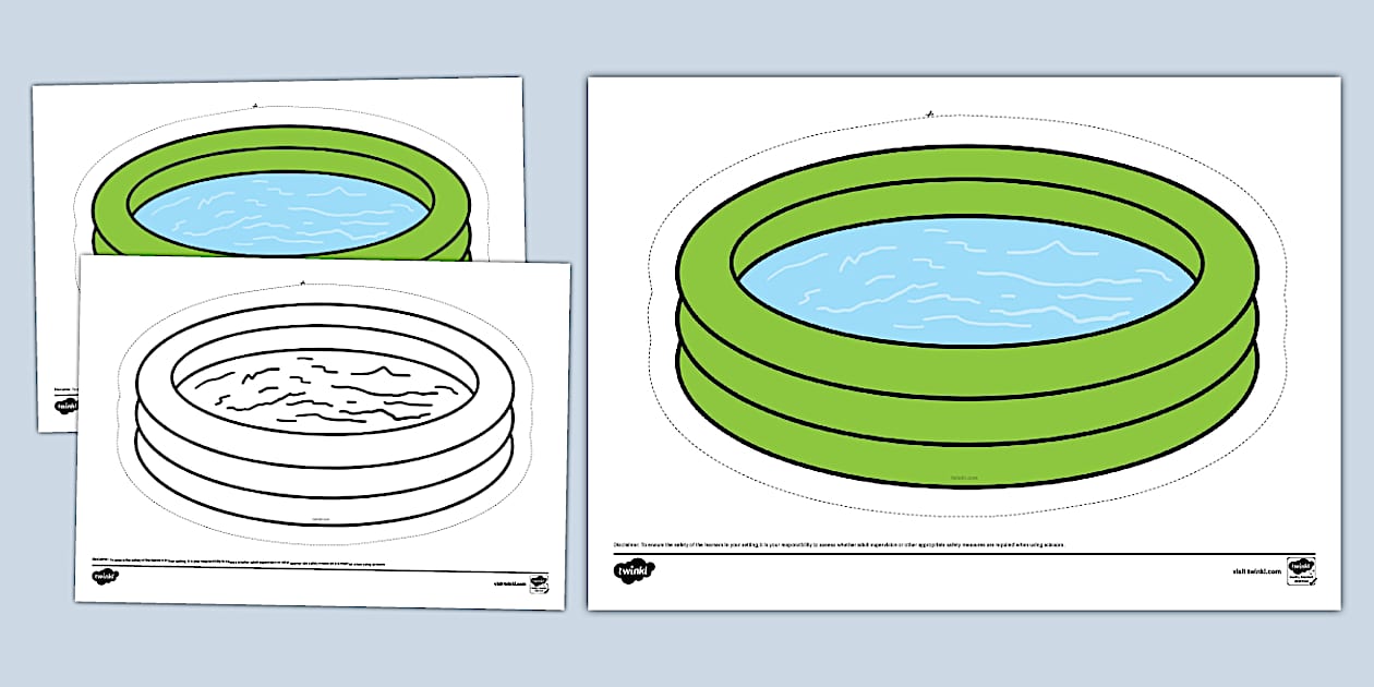 Paddling Pool Cut-Out (Teacher-Made) - Twinkl
