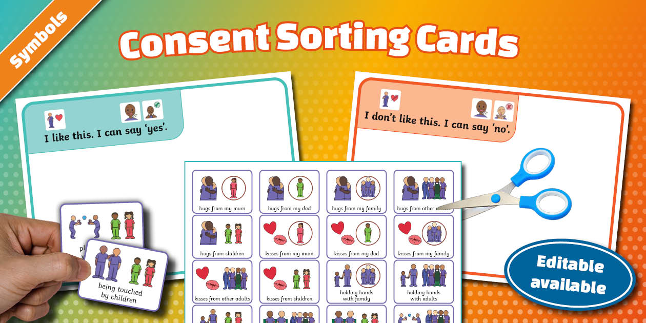 Twinkl Symbols: Consent Sorting Cards
