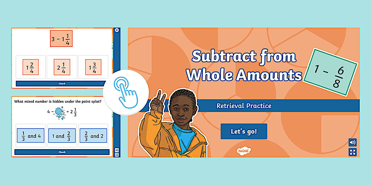 Retrieval Practice Subtract From Whole Amounts Maths Interactive Quiz retrieval practice subtract from whole amounts maths interactive quiz
