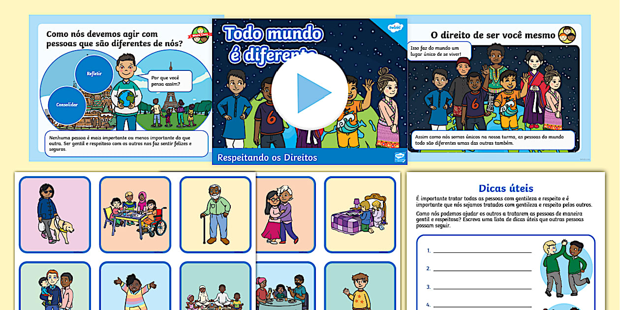 Diversidade - Respeito às diferenças 1º ano - 2º bimestre