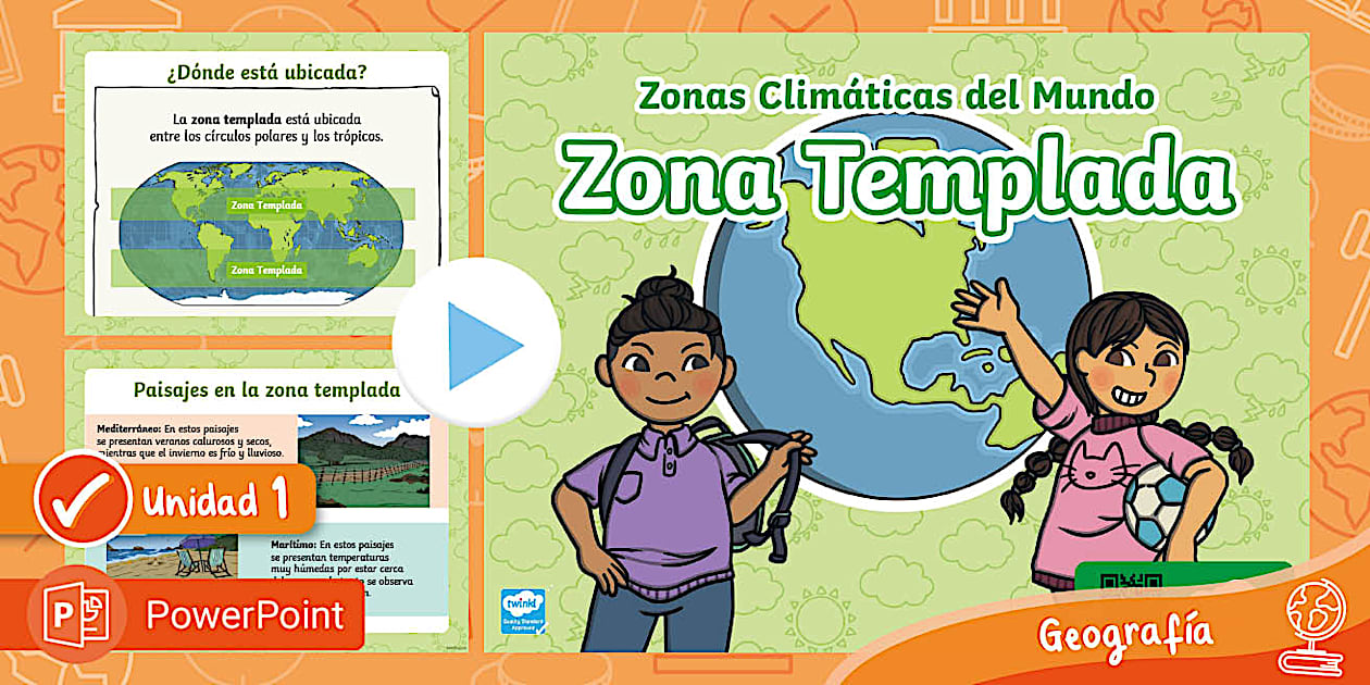 PowerPoint | Climas | Templada | 3° | Historia Geografía