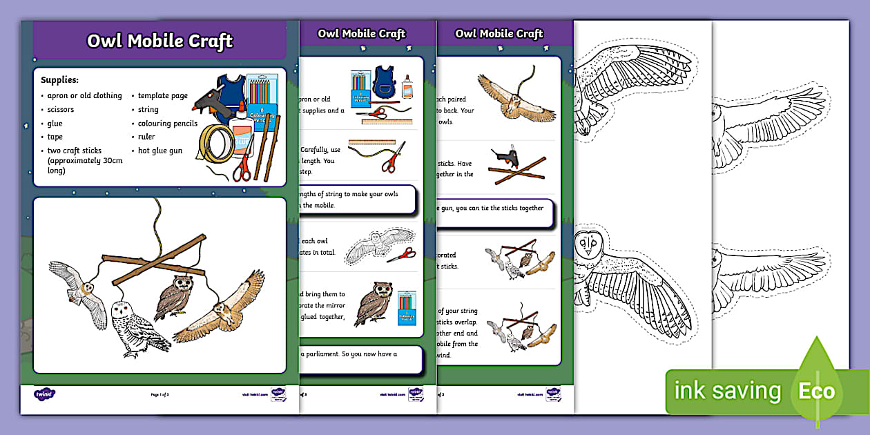 Owl Mobile Craft