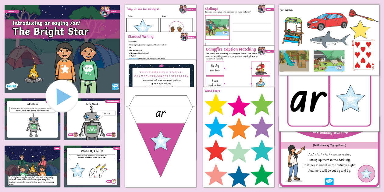 Twinkl Phonics 'ar' - Level 3 Week 5 Lesson 3 Pack