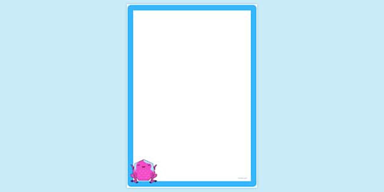 Heptagon Alien Page Border | Page Borders | Twinkl - Twinkl