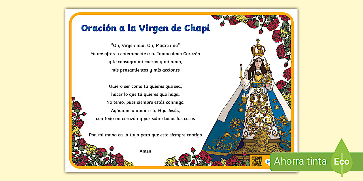 Oración a la Virgen de Chapi | Twinkl Perú