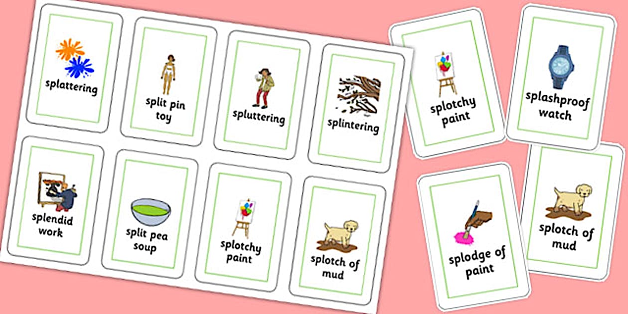 Dyslexic Three Syllable SPL Flash Cards - Twinkl