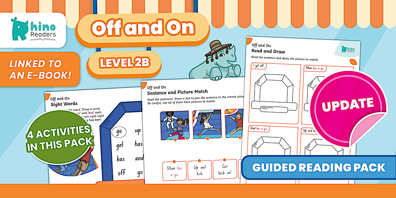 Level 2b Off and On Guided Reading Pack
