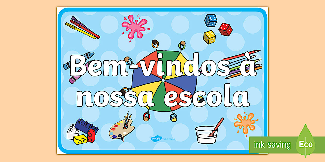 Cartaz De Boas Vindas Escolar