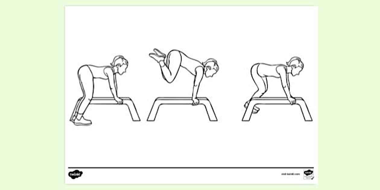 Exercise Colouring Page | Colouring Sheets - Twinkl