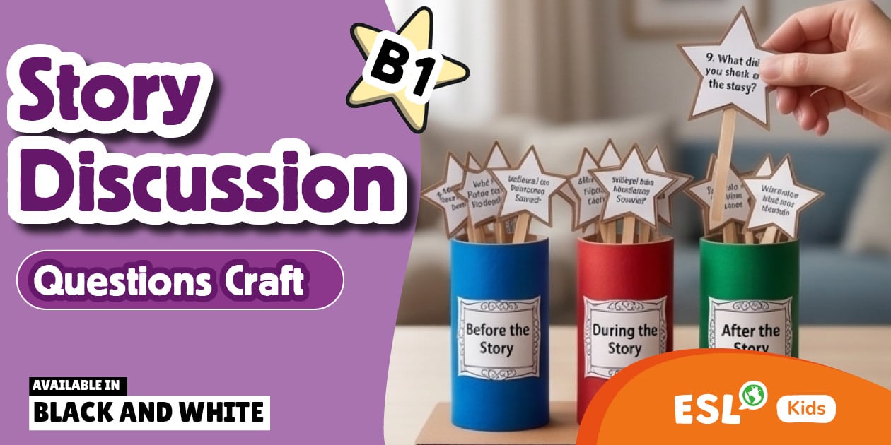 Meta Title: ESL Story Discussion Craft {Kids}
