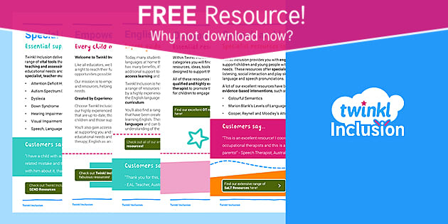 FREE! - Twinkl Inclusion User Guide (teacher Made) - Twinkl