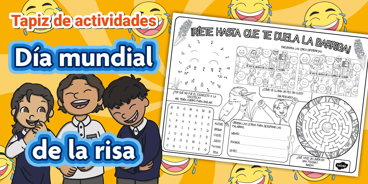Jpg Risa Tapiz de actividades: Día Mundial de la Risa