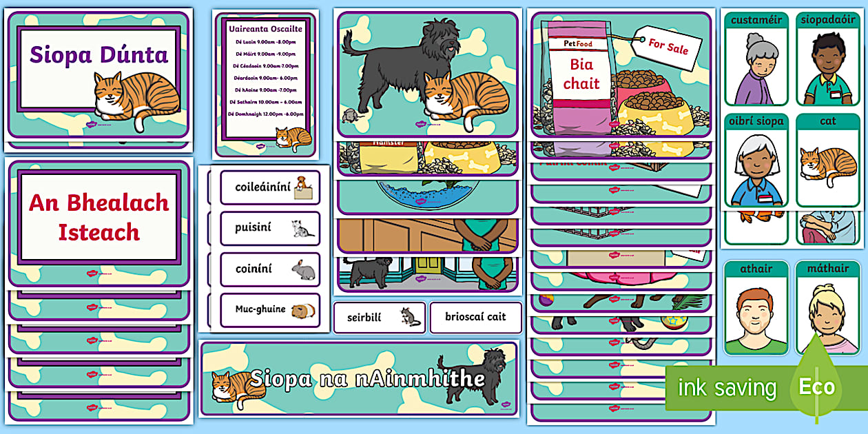 The Pet Shop Aistear Display Pack Gaeilge