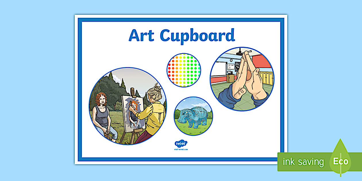 Art Cupboard Display Sign (teacher made) - Twinkl