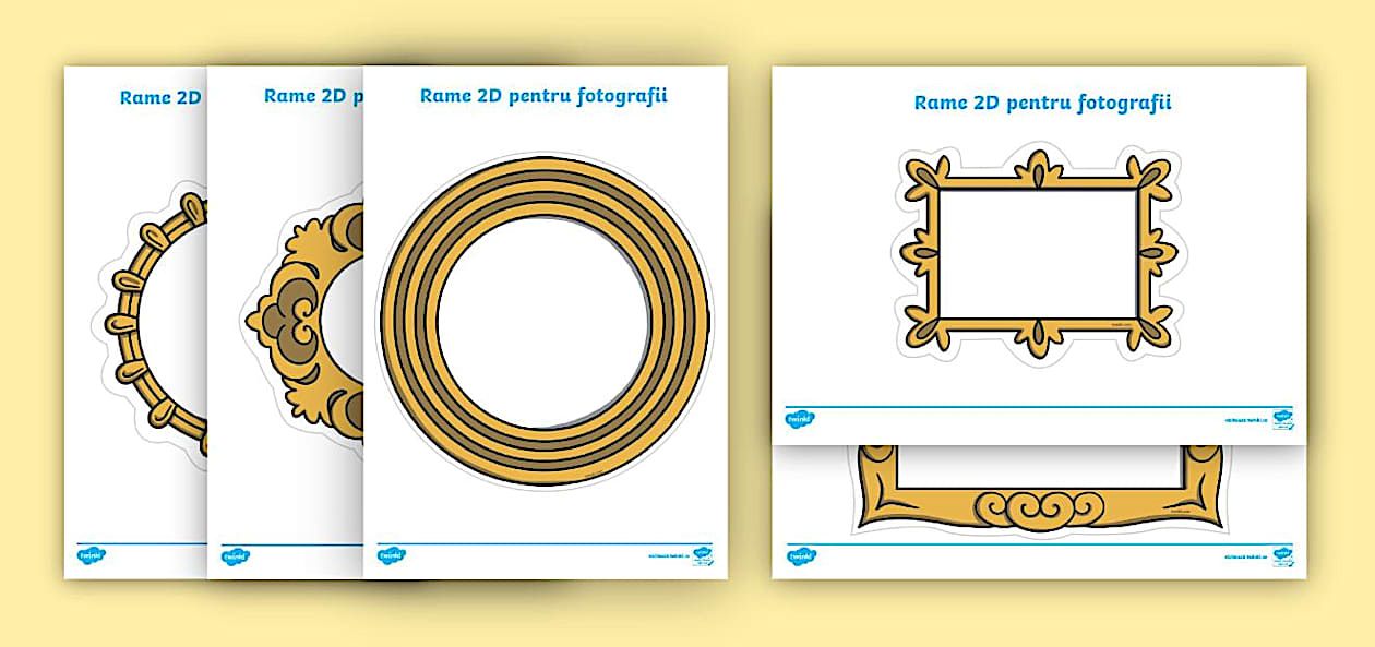 Rame 2D pentru fotografii – Activitate artistico-plastică