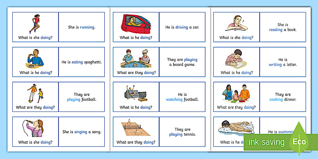 Present Simple E Present Continuous Esercizi Con Soluzioni Esercizi Present Continuous | Scuola Primaria - Twinkl