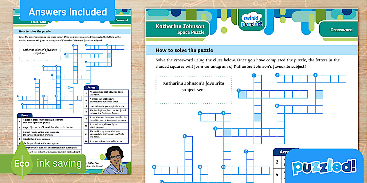 Fun Space Crossword Twinkl Kids Puzzles (teacher made) Fun Space Crossword Twinkl Kids Puzzles (teacher made)