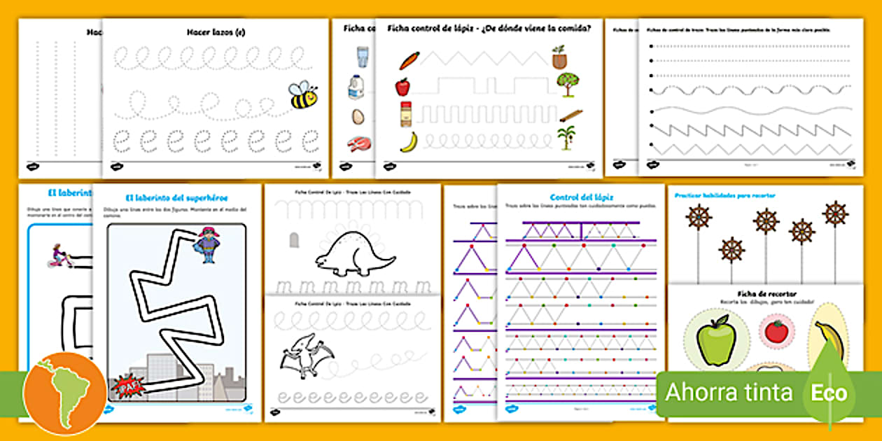Pack de recursos: Grafomotricidad (teacher made) - Twinkl