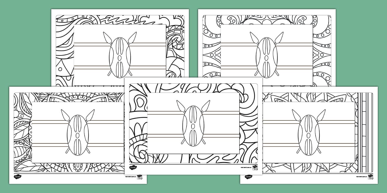 Kenya Flag Mindfulness Colouring Sheets - Twinkl