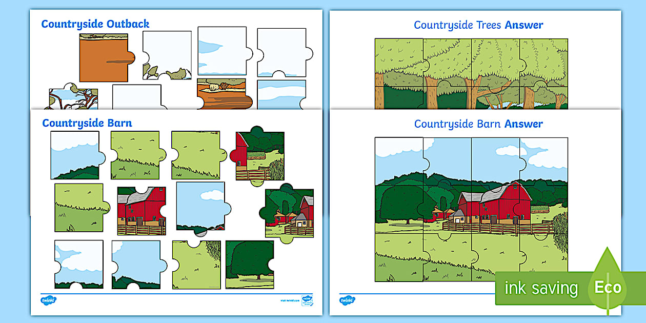 Under Eights Week: The Country Jigsaw Puzzle (teacher made)