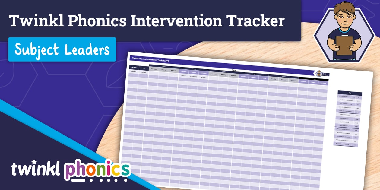 Twinkl Phonics Intervention Tracker - Primary Resources