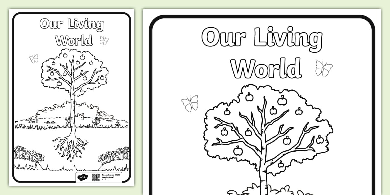 Living Things Title Page - Our Living World (teacher made)