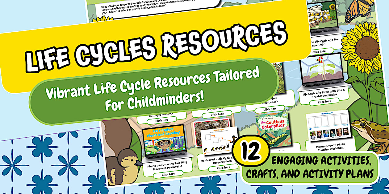 Childminder Favourites: Life Cycles Resource Pack