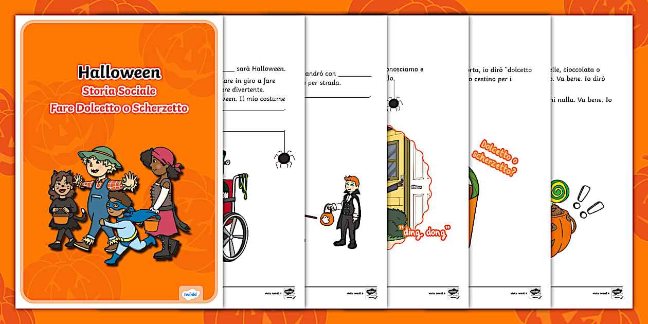 Situazione sociale Halloween - dolcetto o scherzetto