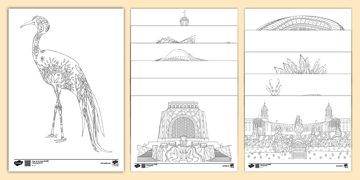 Sab Colouring Foundation Phase Life Skills Term 4 South African Mindfulness Colouring ...