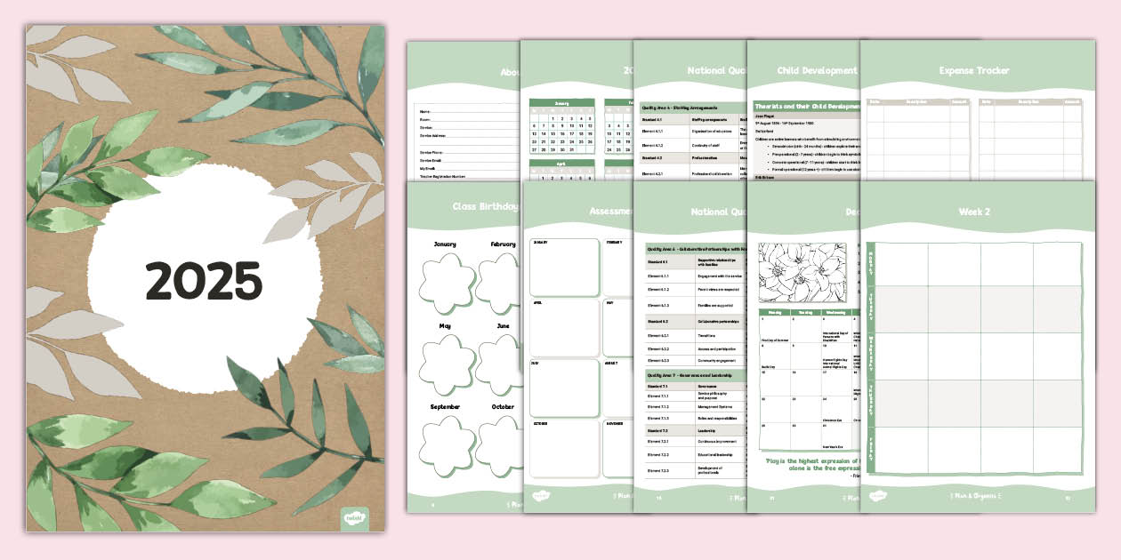 2025 EYLF Educator Planner (teacher made) Twinkl