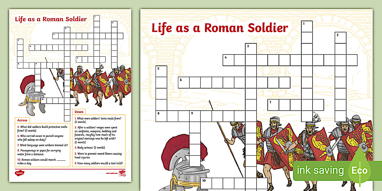 Life as a Roman Soldier Crossword