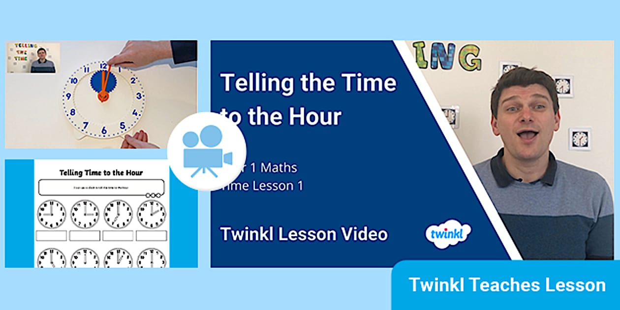 Maths Time Lesson ๐ Year 1 (Ages 5-6) Mathematics: Time Video Lesson 1