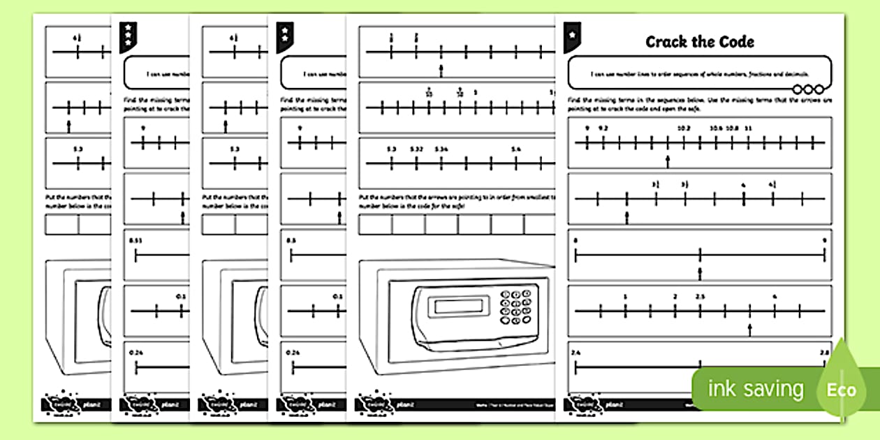 Crack the Code Worksheet / Worksheet, worksheet, place value year six