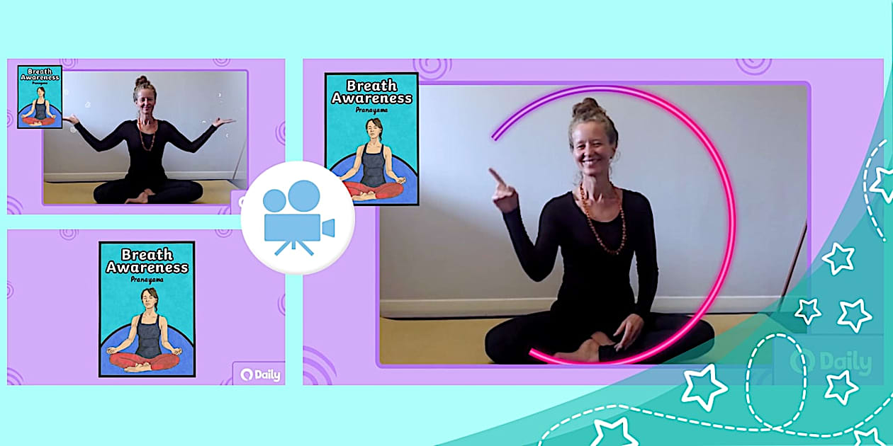 Yoga with Susannah - Breathing Pose for kids | Twinkl
