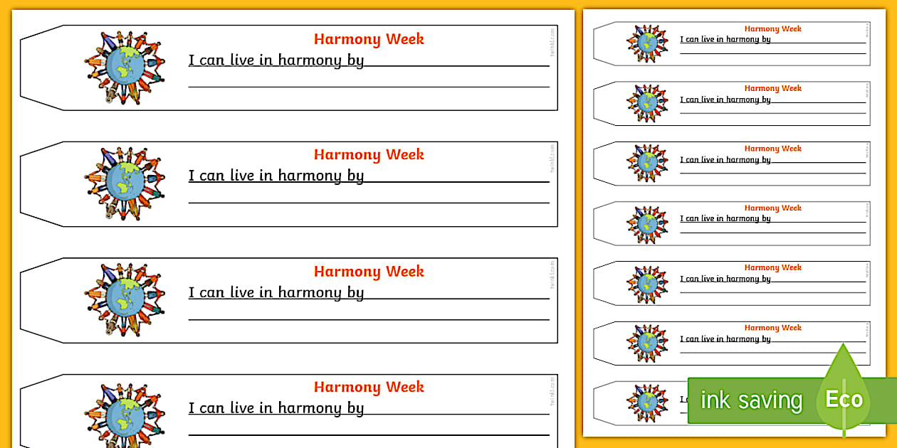 Hello Week Connection Chain Harmony Week Paper Chain (teacher made) - Twinkl