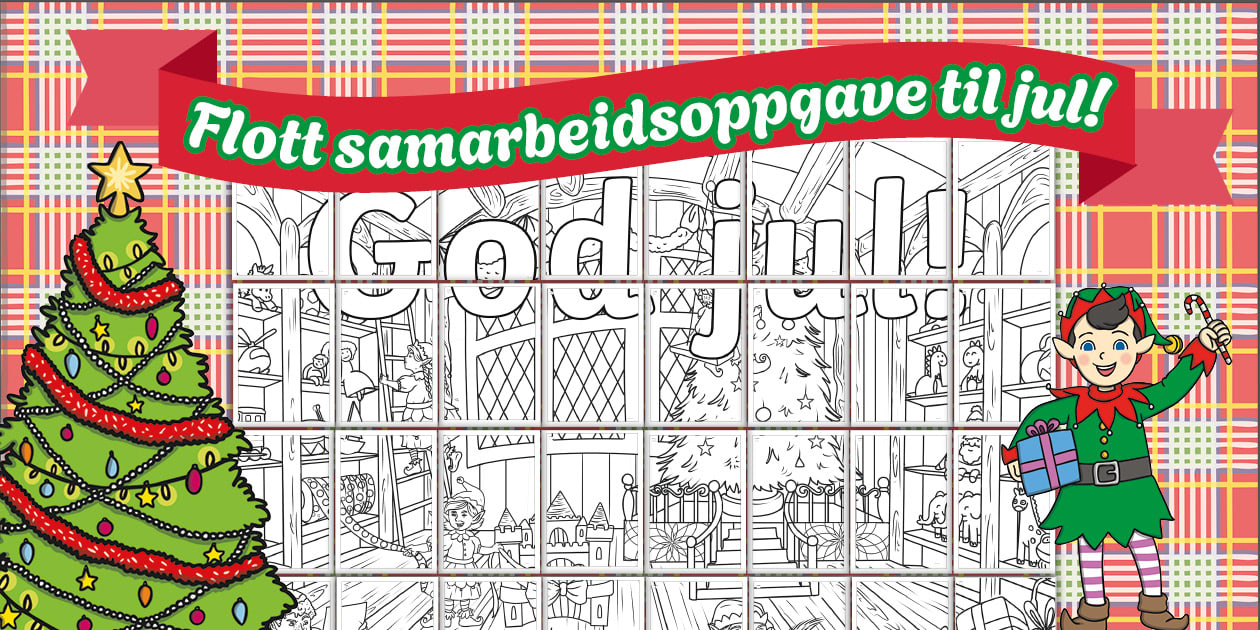 Lag et flott samarbeidskunstverk til jul