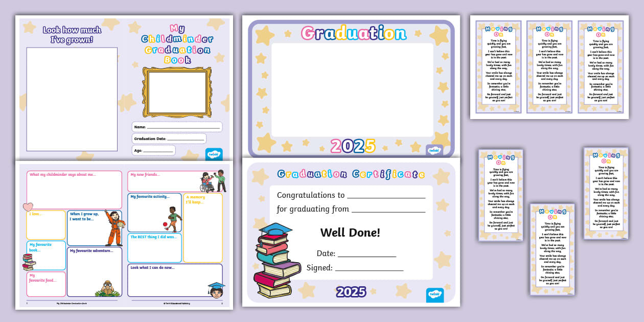 Childminder Graduation Pack (l'enseignant a fait) - Twinkl