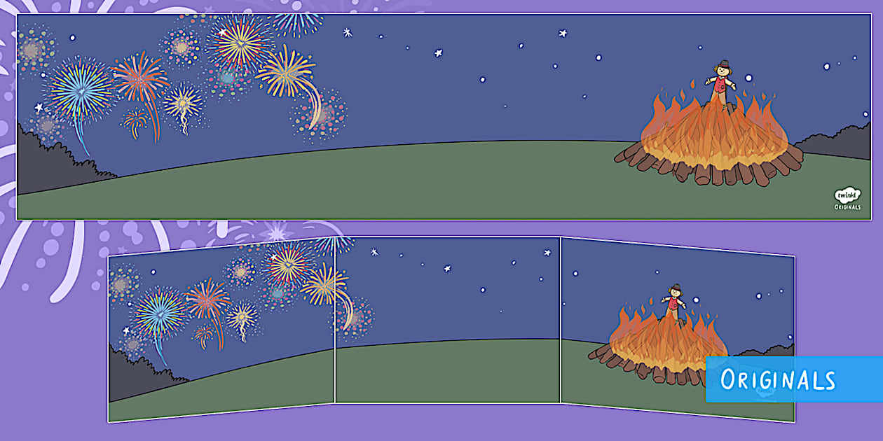 Sparks in the Sky Small World Background (Lehrer gemacht)