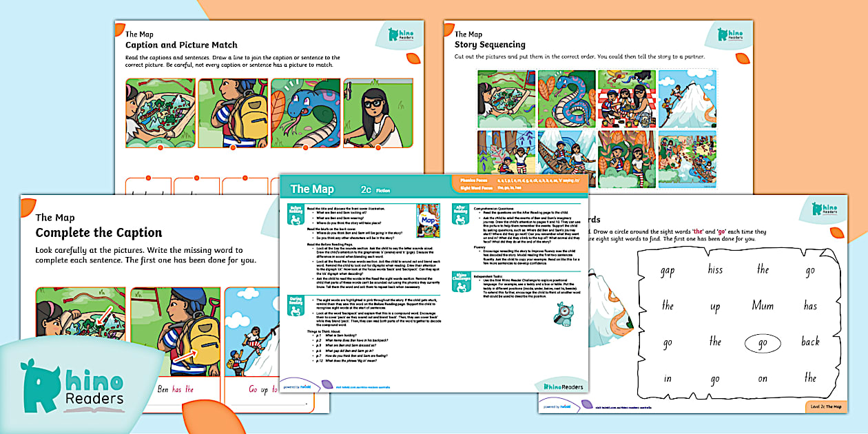 Level 2c The Map: Guided Reading Pack (teacher made)