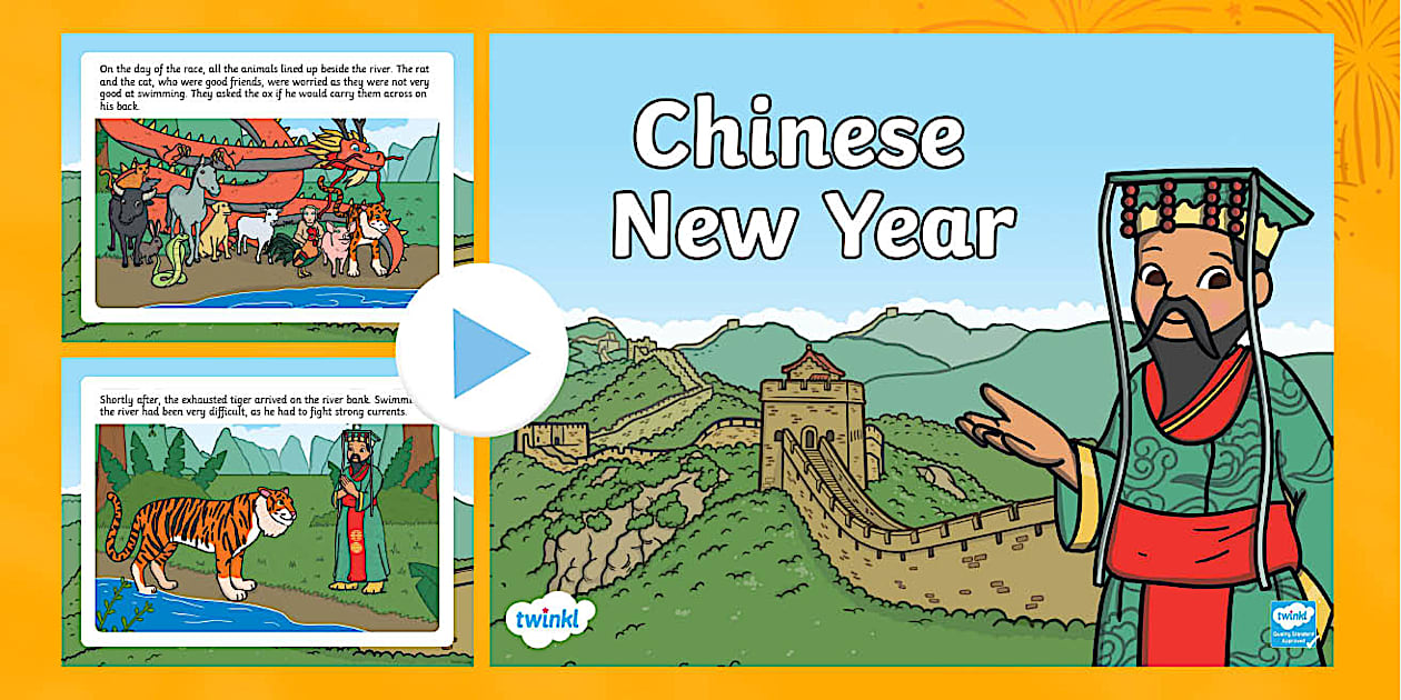Chinese New Year Story PowerPoint for KS1 Twinkl
