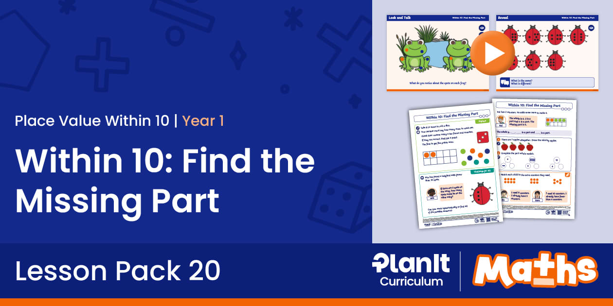👉 Year 1 Find Missing Part Pack