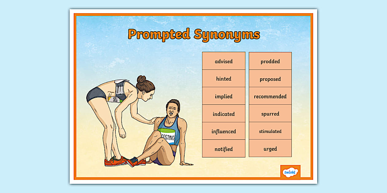 Synonyms for Prompted Word Mat (TeacherMade) Twinkl