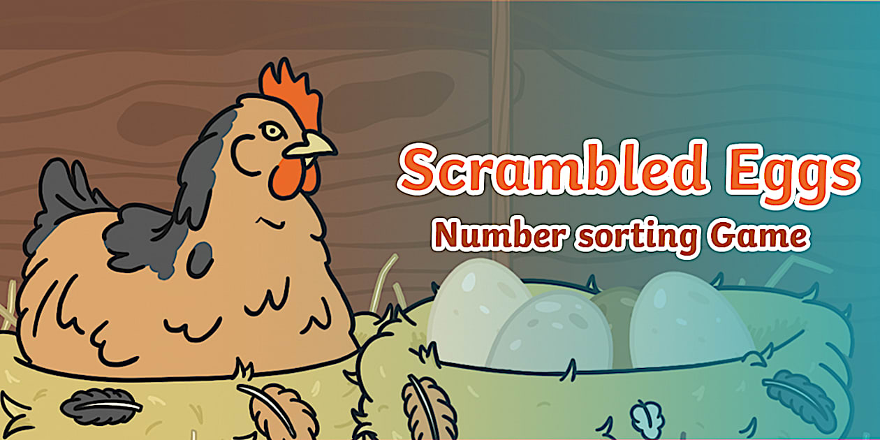 👉 Scrambled Eggs Number Ordering Game | Learn and Go