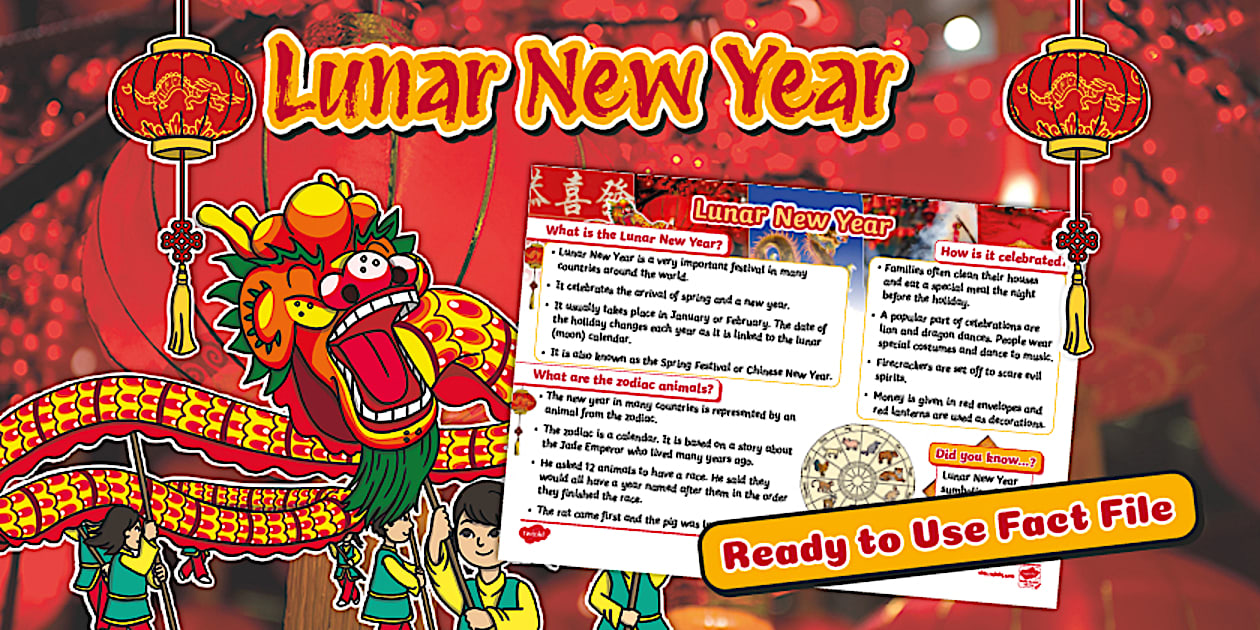 02 Fact File Lunar New Year Fact File - KS1 - Twinkl