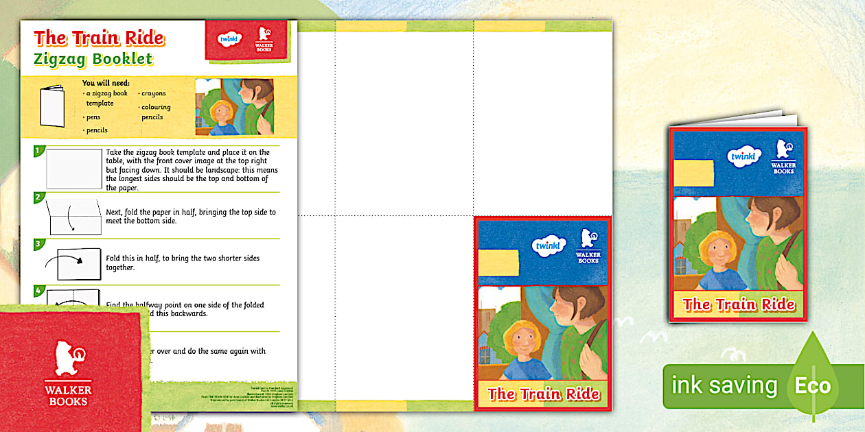 The Train Ride: Zigzag Booklet [Ages 5-7] - KS1