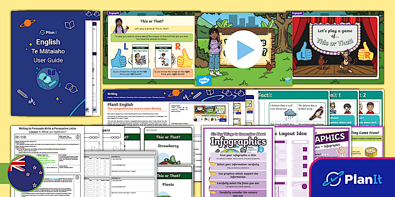 PlanIt NZ Te Mātaiaho Free Resources Taster Pack - Twinkl