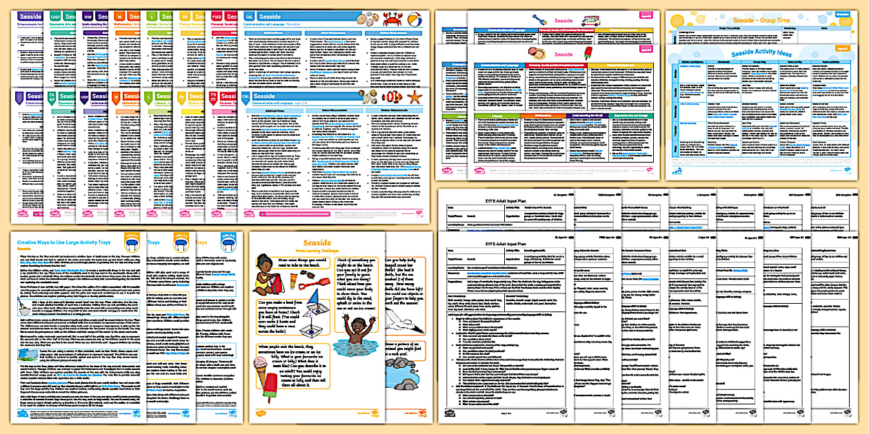 EYFS Ages 0-5 Seaside Bumper Planning Pack | Twinkl - Twinkl