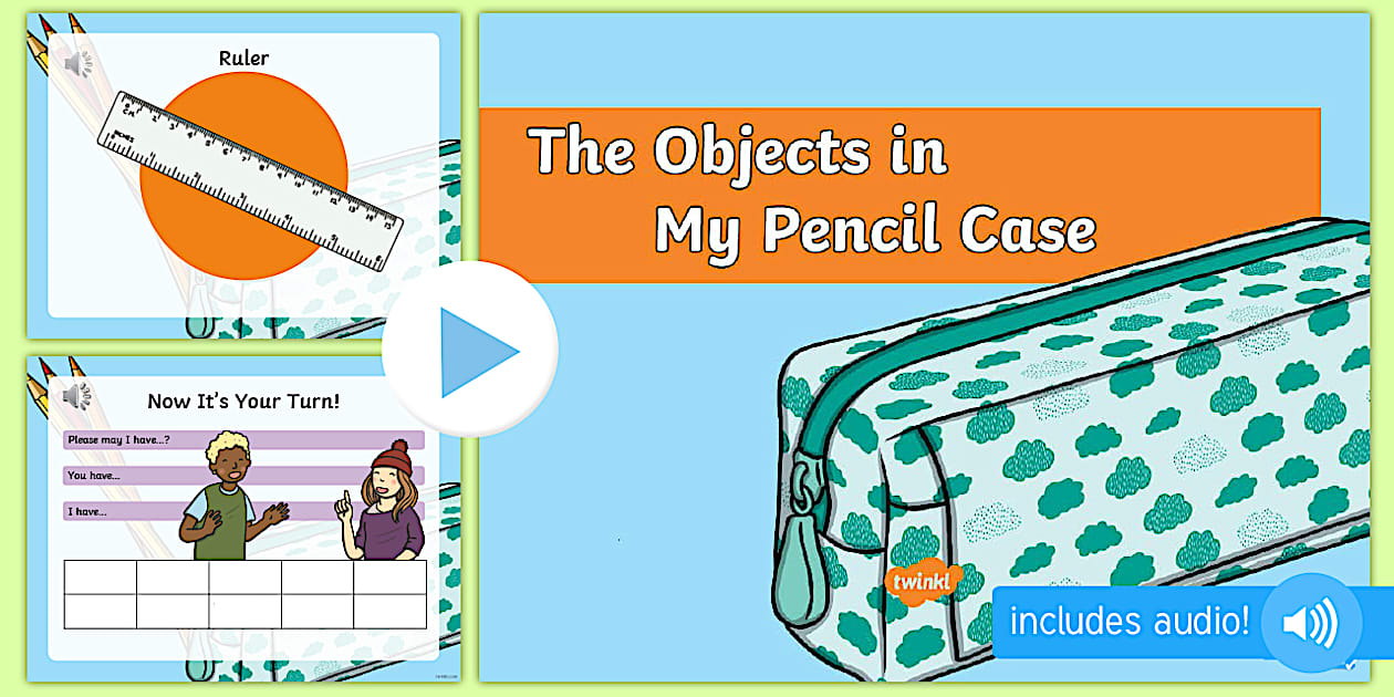 Gli Oggetti dell'Astuccio in Inglese | PowerPoint